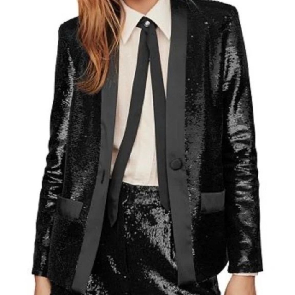 NWT Maje mini sequins blazer